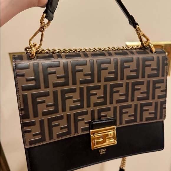 FENDI Vitello Liberty Bi-Color FF 1974 Authentic - Picture 3 of 9